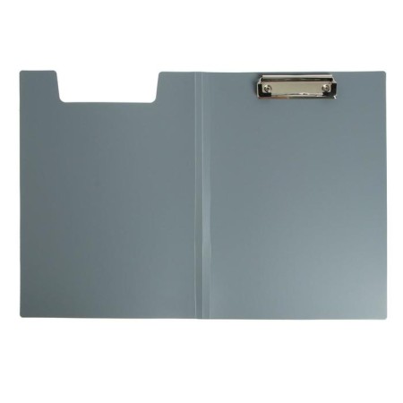 Folder Planet with A4 clamp, 1.2 mm, calligrata, plastic, gray (clipboard with a lid)-1
