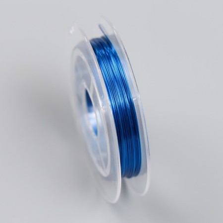 Biser wire d 0.3 mm, blue steering wheel. 10 m-1
