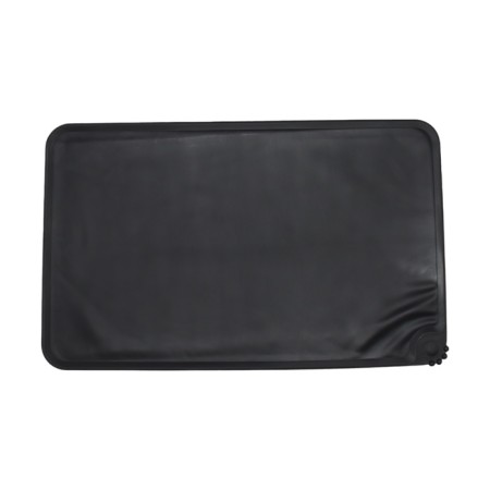 Silicone rug for a bowl, 47 x 30 cm, black-2