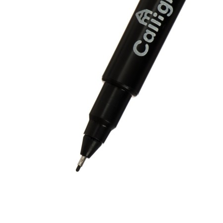 Permanent double -sided marker, calligrata, 0.7 mm/2.0 mm, black-1