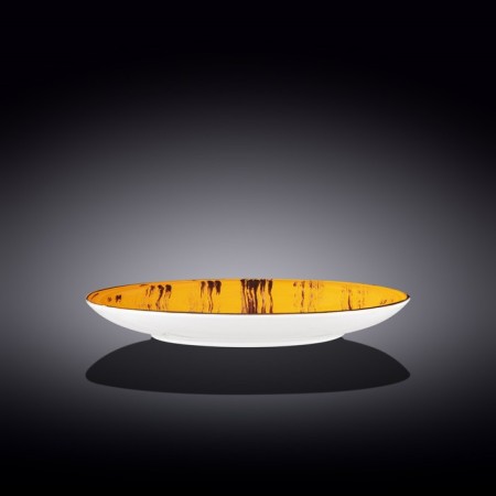 Round plate Wilmax England Scratch, D = 28 cm, yellow color-1