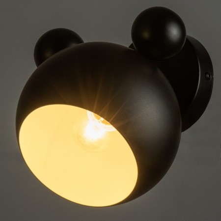 Bra "Barney" E27 40W black 20x20x20cm-2