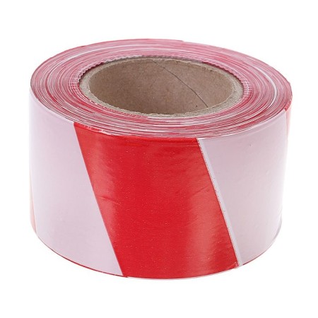 Fencing tape 250 m, red-white, width 7.5 cm, thickness 35 μm