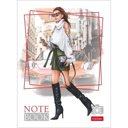 Notepad A6, 48 sheets, "Thy Eyes", cover covered paper, 8 designs, mix-5