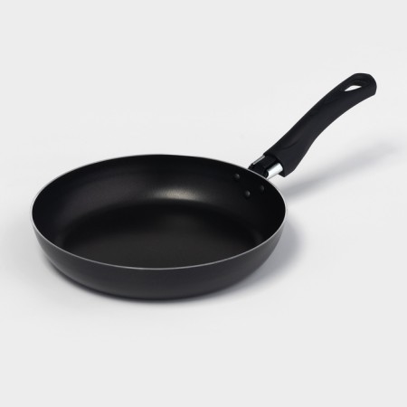 Consul pan, d = 22 cm, glass cover, anti -stick coating, black color-2