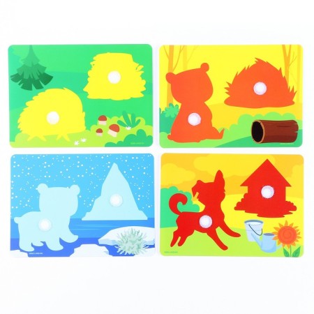 Developing Velcro game "Houses for animals"-4