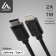 Luazon, Lightning cable - Type -C, 2 A, 1 m, for charging and synchronization, black