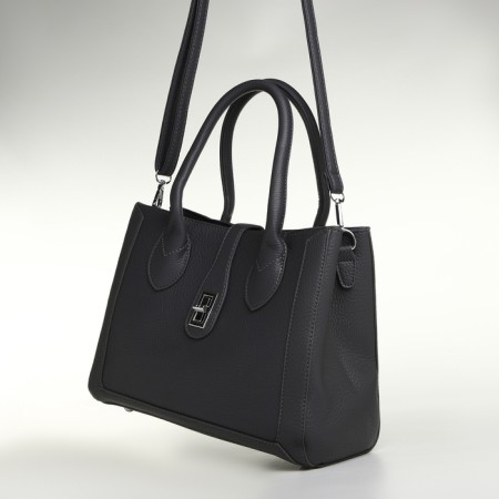 Women's bag with lightning, textura, average size, color gray-3