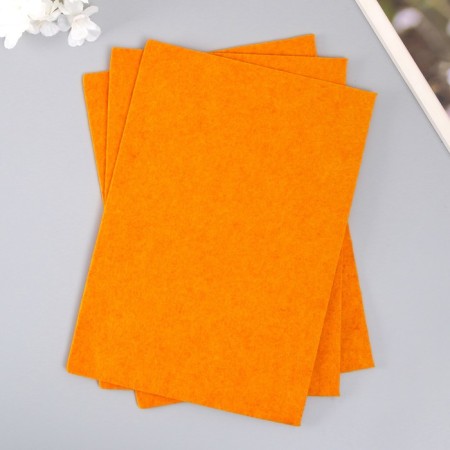 A set of soft felt "Astra" (3 pcs) orange, 3 mm, 400 gr. 20x30 cm-1