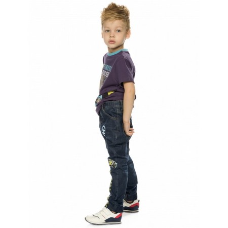Pants for boys, height 116 cm, blue color-2