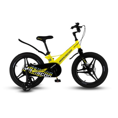 Bicycle 18 ’’ maxiscoo Space Deluxe, color yellow matte