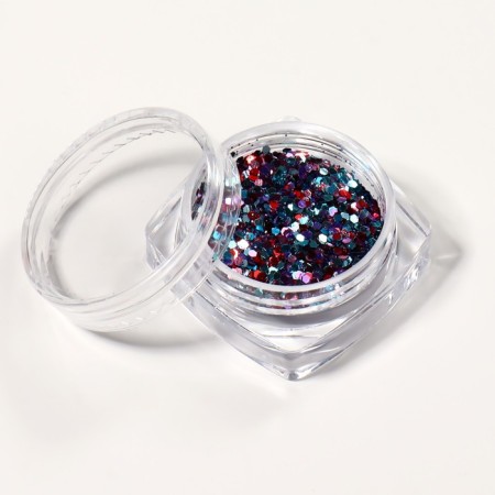 Sparkles for decor, medium/small, blue/red color-1
