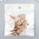 Decor for creativity Textile "Flower with pearls. Almonds" set 10 pcs 2.5 cm