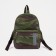 Baby backpack with zipper, external pocket, reflective strip, khaki color/camouflage