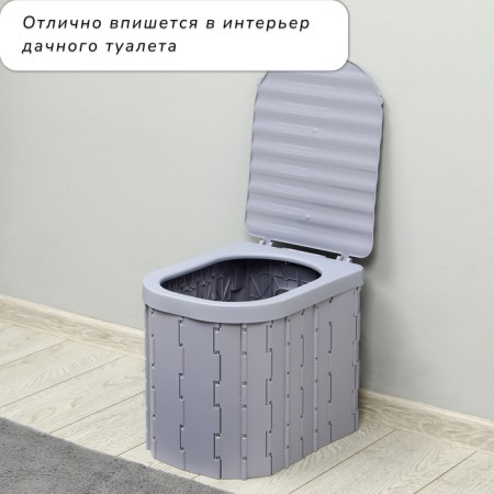 Folding toilet, 12 disposable packets, 12 absorbent packages, bag, Greengo-6