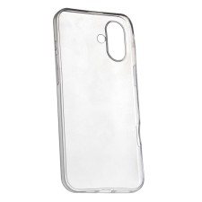 Luazon cover for iPhone 16 Plus, silicone, transparent