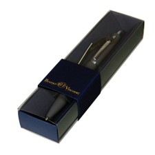 Automatic ball handle, 1.0 mm, BrunovisConti San Remo, blue rod, metal case Soft Touch graphite, in a blue case