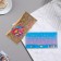 An envelope for money with a decorative element "Happy Birthday!" embossing, bouquet, 16.5x8.5 cm