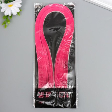 Strips for quilling 120 strips density 120 grams "fuchsia" width 0.5 cm length 53 cm-2