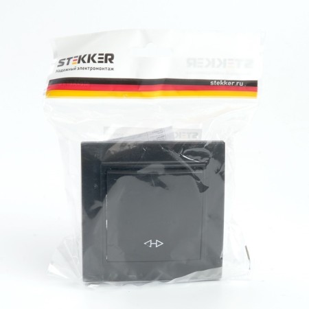 Switch (switch) electric cross 1-clavy, Stekker Erna, PSW10-9009-03, Chern 1022451-6