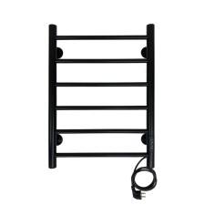 Полотенцесушитель электрический "САНПРИЗ" Аврора П6, 400x600 мм, правый, черный