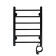 The electric heated towel "Sanprise" Aurora P6, 400x600 mm, right, black