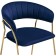 CHARTAL SHARTALIA KAMELIA 1 Metal/velor, Gold/Blue 60x52x79 cm