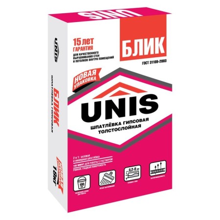 Puttling gypsum thick -layer finish for internal work (up to 8 mm), 18 kg
