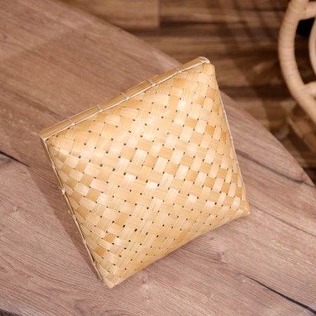 Wicker basket, from bamboo 25x25x25 cm-4