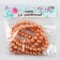 Glass beads, set 78 pcs., Size 1 pc. - 10 mm, orange color