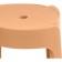 Stool BOVEL Plastic, orange 28x28x45 cm