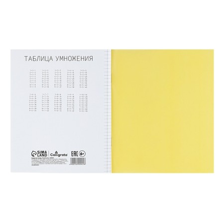 Notebook 18l yellow, layer of the region, with table multiple, block offset-4