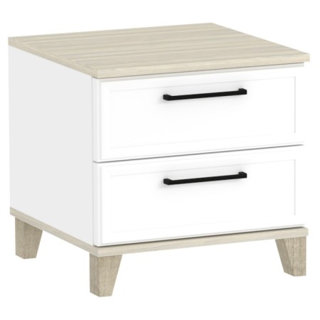Cleat cabinet Aurelio 41, 450 × 455 × 443 mm, white color / Blackwood satin