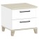 Cleat cabinet Aurelio 41, 450 × 455 × 443 mm, white color / Blackwood satin