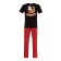 Pajama New Year's male KAFTAN "New Year", red/black color, size 48