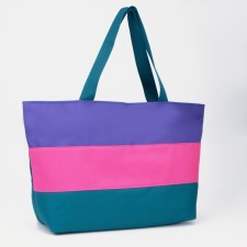Bag beach on lightning, without lining, sea wave/pink/lilac