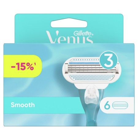 Replaceable shaving cassettes Gillette Venus, 6 pcs.