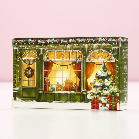 Gift set of cosmetics "Christmas Stories", bath salt and bath pearls, pure happiness-4