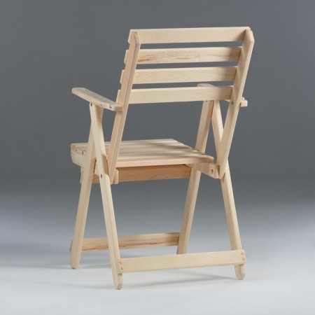 Folding chair with armrests, 70 x 55 x 92 cm-2