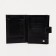 Male purse on the button, a department for car documents and passports, black color