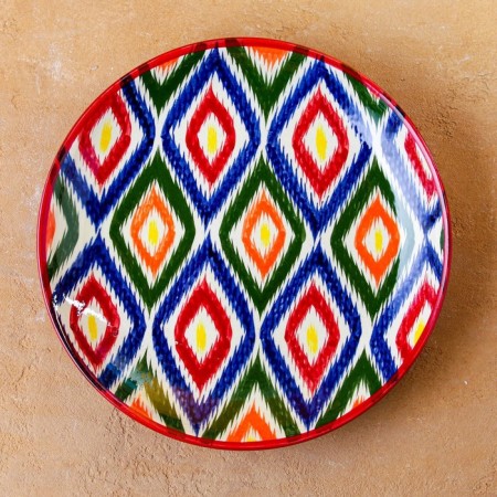 Lryagan Round Rishtan Ceramics 28cm, Atlas