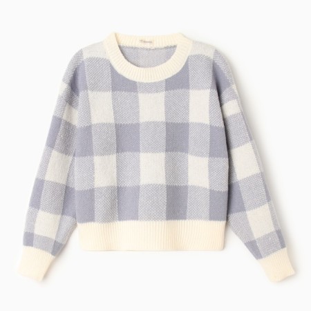 Women's sweater, blue color, size 44-48