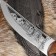 Caucasian knife, tourist "liver" with scabbard, steel - 40x13, waxed nut, 14 cm