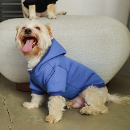Single-fat sweatshirt for dogs (foot with a hose), size L (DS 35, Osh 42-44, OG 54-58), blue-5