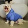 Single-fat sweatshirt for dogs (foot with a hose), size L (DS 35, Osh 42-44, OG 54-58), blue