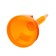 Funnel for fuel and lubricants top auto, with a net, collapsible, corrugation, d 13 cm, h nose 12.5 cm, orange
