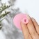 Washing brush "Oval" on a suction cup, 6.3 × 5 cm, color mix