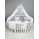 A set in a crib 15 objects 3+12 pillows-bortions, print Print Ezhik, white-gray color 710932