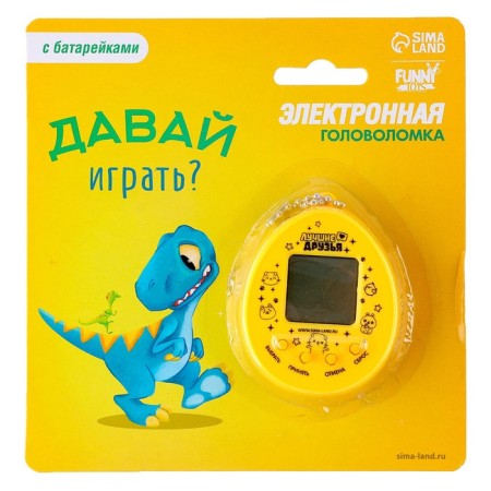 Electronic game "Let's play?", 168 characters, on a blister-10
