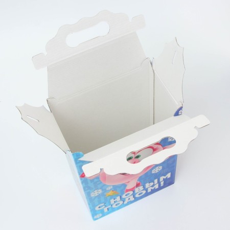 New Year. Gift box New Year's corporate party "Smeshariki" License 20.3 x 12.3 x 41 cm.-3
